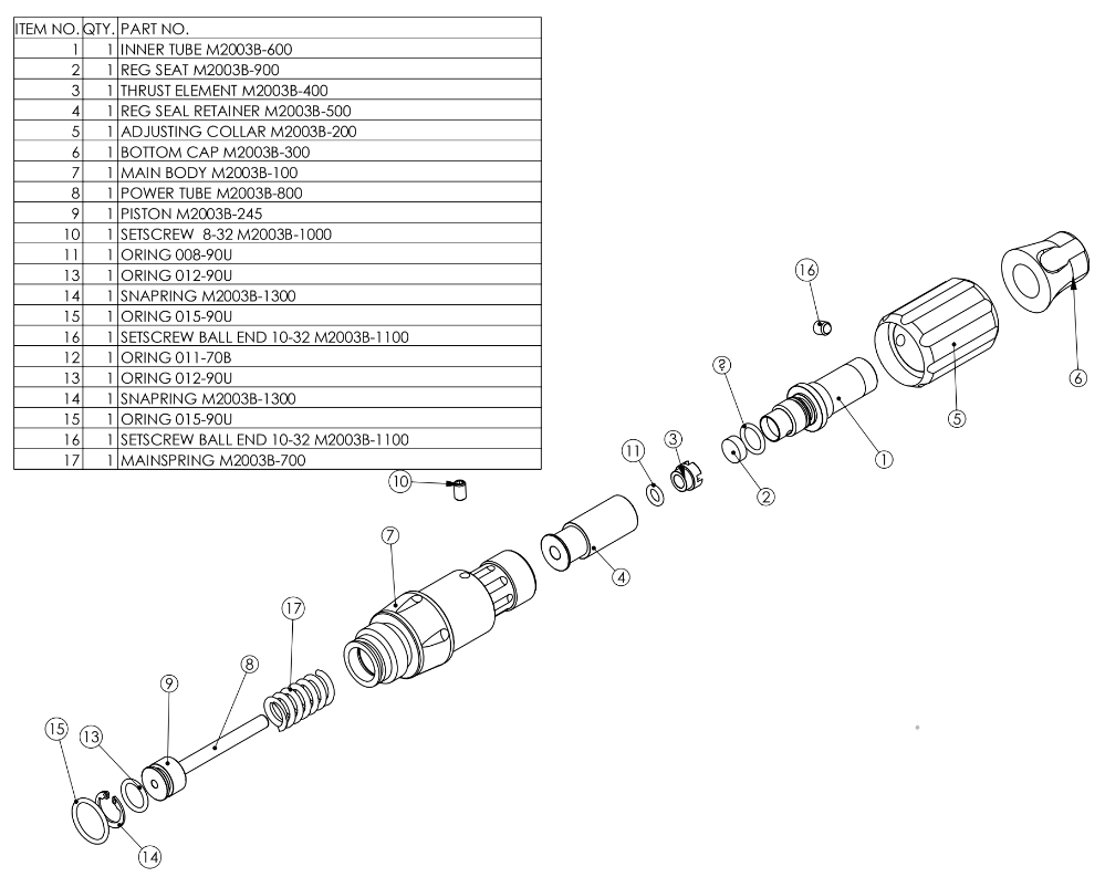 Evil Detonator Regulator Seat Seal